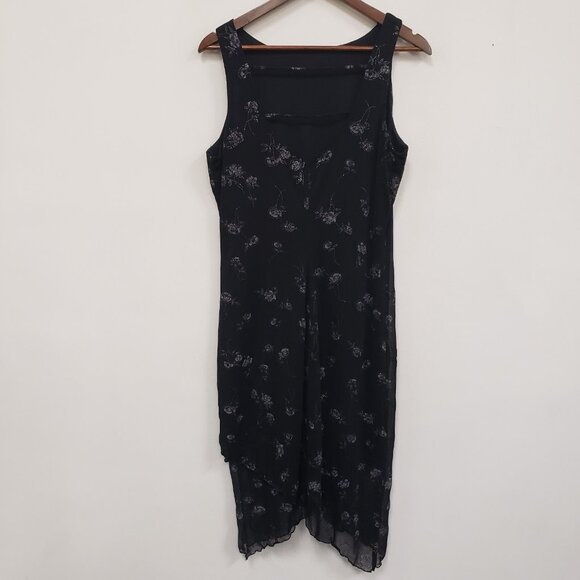 Vintage Fashion Bug Womens Y2K Glitter Whimsigoth Midi Dress Size M Fairy Grunge - Picture 3 of 10